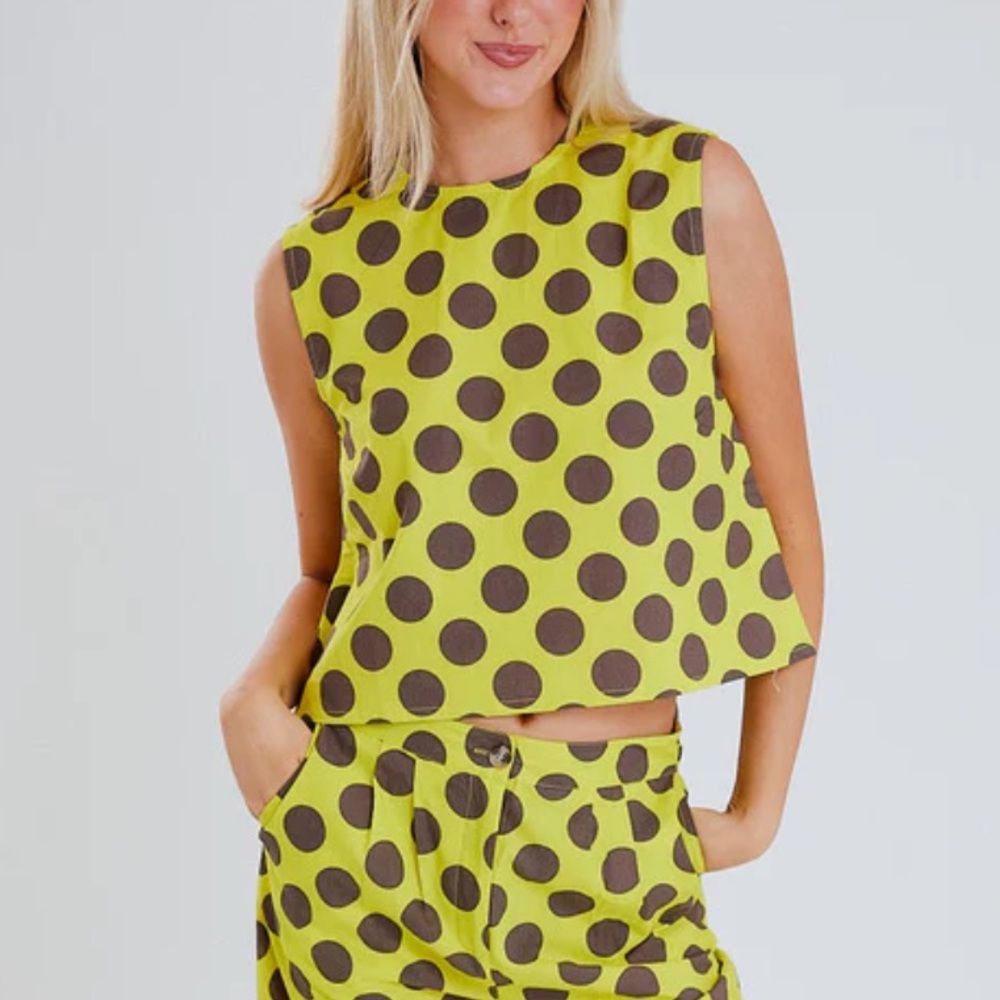 Triple Threads Jordin Polka Dot Top